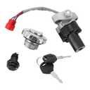 Ignition Switch Lock Set with Fuel Gas Cap Lock Keys 4TR-82021-00 for Yama-ha XVS1100 1999-2011,V-Star 650 1100 1999-2016 4TR-82501-00 4TR-82501-01