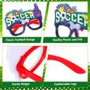 12 Pcs Soccer Party Favors Glasses Football Themed Glasses Bulk Sport Party Eyeglasses for Soccer Team Gifts Birthday Goodie Bags Stuffers Photo Booth Props