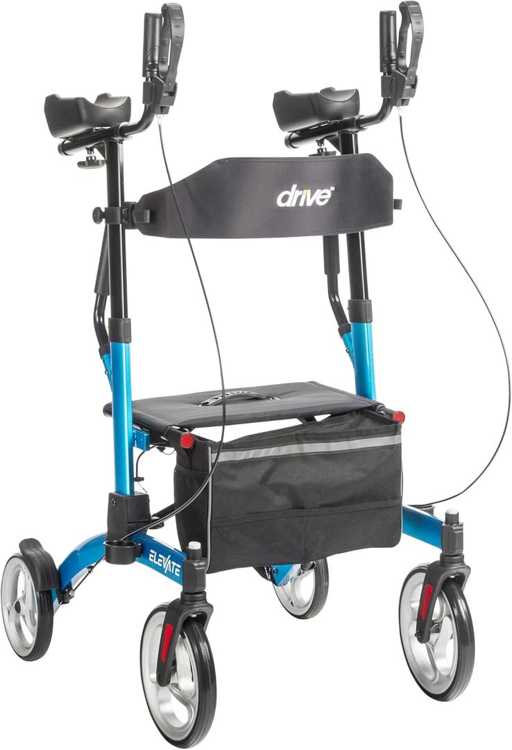 Elevate Upright Walker, Blue (1 Count (Pack of 1))