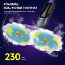 Scrub & Steam Mop with Rotating Mop Pads, LED Headlights, 6 Scrub Pads, Large Tank, Swivel Steering, Effortless Scrubbing Hard Floor Cleaner Upgraded