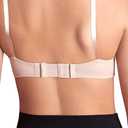 6 x 6pcs Women Ladies Soft Comfortable Back Bra 2 Hooks / 3 Hooks / 4 Hooks Band Extension Strap Extender, White/Black/Khaki