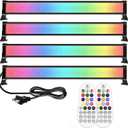 MEIKEE 25W RGB Wall Wash Lights, RGBW Color Changing Washer Strip Lights Outdoor, IP66 Waterproof LED Stage Light Bar for Christmas Halloween Party Landscape (4 Pack)