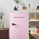Frigidaire Retro Compact Refrigerator with Chiller, 3.2 cu ft Countertop Fridge, Built-In Bottle Opener, Rounded Corners, Premium, for Office, Bedroom, Dorm Room, Cabin, 18.5D x 20W x 31.5H (Pink)