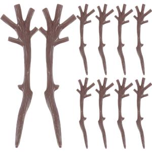 Christmas Snowman Hand - 100Pcs Plastic Twig Accessories for DIY Crafts Cute Decorative Branches for Holiday Home Decor