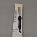 NICEMOVIC Ceramic Heating Hair Straightener Comb - Hot Pressing Brush for Natural Black Hair, Beard Wigs, and Curling (Gold)