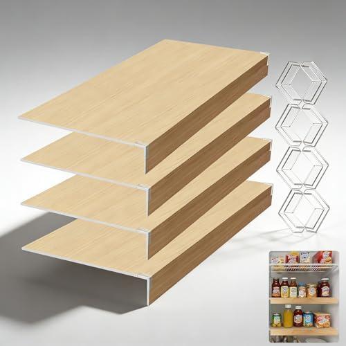 4 Pcs Foamed PVC Wire Shelf Covers, Durable Wire Rack Liner Mat for Closet & Pantry Shelves, Cabinet Organization and Kitchen Use, 24 x16 in, 0.31 Inch Thick