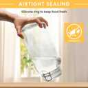 Glass Jars with Airtight Lid, Large Glass Food Storage Jars, 3 Pack Wide Mouth Airtight Glass Jars ffor Flour, Cereal, Coffee, Pasta and Canning(70OZ)