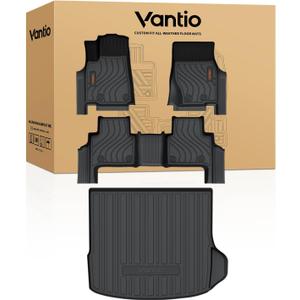 Custom Floor Mats for 2022-2024 2025 2026 Jeep Grand Cherokee WL (Include 4xe, Not for WK2 or WL75) 5-Seat Only, Anti-Slip Durable All Weather TPE Car Liners with Trunk Cargo Liner