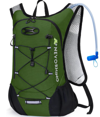 NEVO RHINO Hydration Backpack, 18L Multipurpose Hiking Backpack with 3L Water Bladder, Water Backpack Insulated Hydration Pack Ideal for Hiking and Cycling