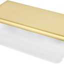 khtumeware 10 Pack 4 inch(102mm) Hole Center Brushed Gold Finger Edge Pulls Drawer pulls Matte Gold Finger Edge Pull Solid Zinc Drawer Pull Hidden Edge Treatment Hardware Finger pulls
