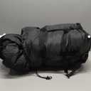 Cold Weather Sleeping Bag 100% Cotton Flannel XXL for Adults Big and Tall,Free Compression Sack (90" x 39" Right Zip, 0F Black)