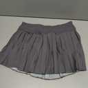 Haloumoning Girls Pleated Skirts with Shorts Athletic Tennis Skorts Sport Performance Skirt with Pockets 4-14 Years Dark Grey 160