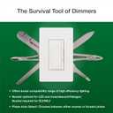 Lutron Maestro PRO LED+ Tap Dimmer Switch for 250W LED, 500W ELV, 400W MLV, Single Pole/Multi-Location, Neutral Wire Optional, MA-PRO-WH, White (1 Pack)