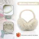 Women Winter Ear Muffs Fluffy Faux Fur Earmuffs Foldable Ear Warmer Girls Soft Ear Covers