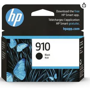 HP 910 Black Ink Cartridge | Works with OfficeJet 8010, 8020 Series, OfficeJet Pro 8020, 8030 Series | Eligible for Instant Ink | 3YL61AN