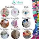 2 x 156 Embroidery Floss | Rainbow Thread for Embroidery, Cross Stitch Thread, Crafting Arts Embroidery Strings Bulk, Metallic Embroidery Floss