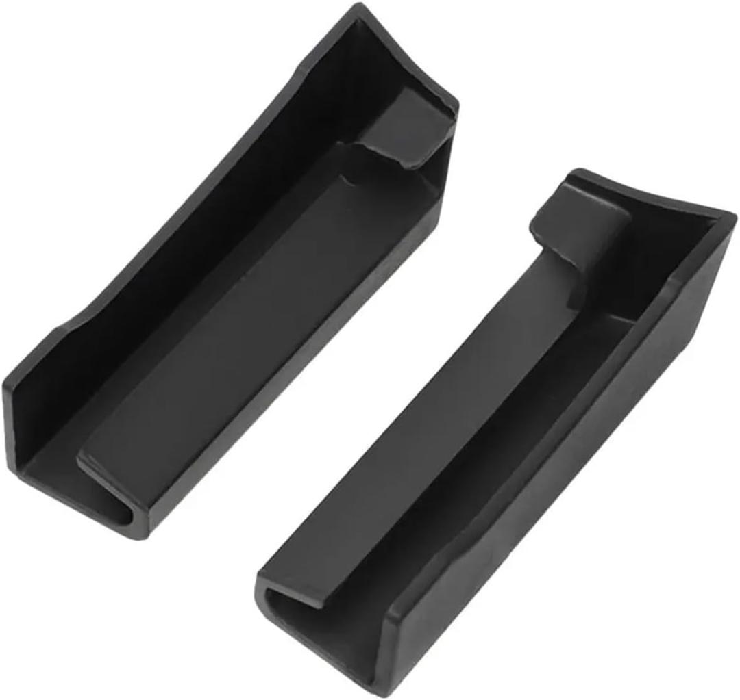 Qizm 2Pcs Rainwater Diversion Channel Fit for Jeep Wrangler JT 2020- Fit for JL 2018-2022 Upgraded Black Drainage Extensions Exterior Accessor