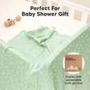 4-Pack Muslin Swaddle Blankets for Boys, Girls - Organic Baby Swaddles for Newborns, Soft & Breathable Receiving Baby Blankets for Girl, Boy, Neutral, Newborn Essentials Gift (Bloom)