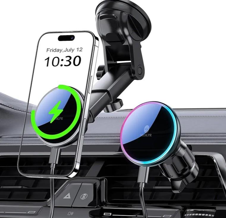 VOLCA Mag-Safe Car Mount Charger, Magnetic Phone Holder for Your Car