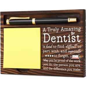 Dentist Gifts, Appreciation Office Gift for Dentist, Motivational Desk Decor Gifts for Dentist, Office Desk Decor, Retro Note Pad Holder with Inspirational Quotes,6.5x4.7 Inches,HFF9