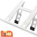 Window Air Conditioner Support Bracket, Universal Ac Window Bracket No Drilling and Tools Required, Heavy Duty Steel Holds Up to 220lbs, Fits Single Or Double Hung Windows, with Installation Manual