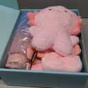 YuLeFang Axolotl Gifts for Girls with Plush Toy/DIY Diamond Water Bottle/Furry Keychain Purse Notebook Pen Eyemask Headband/Stone Bracelet/Necklace/Comb, Birthday Gift for Girl 4 5 6 7 8+ Years Old