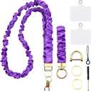 Phone Lanyard Wrist Strap,Cell Phone Lanyards for around the Neck,Unisex Scrunchie Lanyard