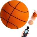 Silent Basketball Size7(29.5),2026 Upgrade Silent Foam Basketball Indoor Training Ball, Foam Indoor Training Room Without Noise