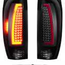 Tresound Tail Light + 3rd Brake Lamp for Chevy Avalanche 1500 2500 2002-2006, Third High Mount Stop Light Rear LED Taillight Assembly, 15771437, 15092493 (Chrome Housing Smoked Lens)