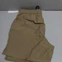 ODODOS Men's Athletic Shorts with Pockets 5" Quick Dry Lightweight Workout Gym Running Shorts, Tan, Medium