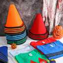 2Pcs Baby Blue Crayon Shirt Funny Gnome Cone Hats Set for Adults Women Men Crayon Halloween Costume Unisex T-Shirt