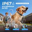Ultrasonic Bark Collar for Large Medium Small Dogs, Humane No Bark Collar with Beep & Vibration, Smart Barking Collar with 7 Adjustable Sensitivity Levels, Rechargeable Bark Collar for Dogs,Waterproof