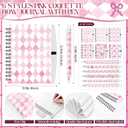 Sinload 24 Pcs Pink Bow Ballpoint Pens with 3 Notebooks, Black Ink Set | Coquette Preppy Aesthetic Supplies for Girls, Cute Writing Gift for School Office Birthday, Spiral Notebooks with Holder