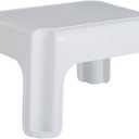 Rubbermaid Step Stool 9.5-Inch High White Plastic Small Single Step Stool for Kids/Adults in Home/Kitchen/Laundry/Garage/Bathroom