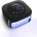 UV Light for Nails, Lavinda UV Nail Lamp 54W Rechargeable Nail Dryer Gel Polish Light with Large Touch Display, Professional Fast Curing Lamp with 4 Timer Setting Auto Sensor for Salon & Home (Black-1)