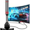 Digital TV Antenna for Smart TV Indoor2026 HD Antenna with Strong Magnetic Base, 360&Long Range Reception HDTV Antennas for Local Channels, Easy Installation Antennas for TVs Without Cable (5.5 in)