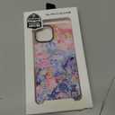 for iPhone 14 Case, Vintage Coastal Collage with Spring Floral Turtle Shells Pattern, Military-Grade Drop Protection, Seaside TPU Protective Cover with Camera Protection for Women Girl (PlumeriaTahiti)