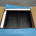 14x18 Medicine Cabinet Recessed Stainless Steel, 2-Tier, Medicine Cabinet Organizer,Stainless Steel Wall Niche, Bathroom Wall Cabinet, Recessed Bathroom Cabinet, Cabinet recessed Wall Cabinet (Black)
