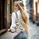 Crossbody Sling Bag for Women Leather Shoulder Chest Bag Small Fanny Pack for Hiking Travel | Leather