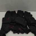 Hanes Men's Double Tough Ankle Socks (12-14, Black - 12 Pack)