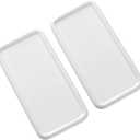 Porcelain Watercolor Palette, Ceramic Artist Paint Palette, Watercolor Mixing Tray for Watercolor Gouache Acrylic Oil Painting10 * 4.7'' Rectangle 2Pcs