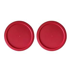 Replacement Lids for Pyrex 4-Cup Glass Food Storage Container Bowls, 6-Inch Plastic Round Lids Covers fits Pyrex 7201-PC, Airtight & Leakproof (2-Pack, Red)