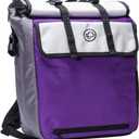 Case-It Laptop Backpack 2.0 with Hide-Away Binder Holder, Fits 13 Inch and Some 15 Inch Laptops, Purple (BKP-202-PUR)