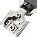 Ravinte 30 Pack 15 Pairs 3/8 Inch Overlay Soft Close Hinges for Kitchen Cabinet Satin Nickel Hidden Stainless Steel Concealed Hinges self Closing