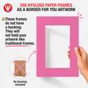 Hygloss 24 Pack Paper Picture Frames, White cardstock Photo Frame 8x10.5-Inch, Papers Frames to Decorate for Wedding Birthday DIY Classroom Crafts and Decorations