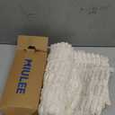 MIULEE Pack of 2 Corduroy Decorative Throw Pillow Covers 20x20 Inch Soft Boho Striped Pillow Covers Modern Farmhouse Home Decor for Sofa Living Room Couch Bed Cream White