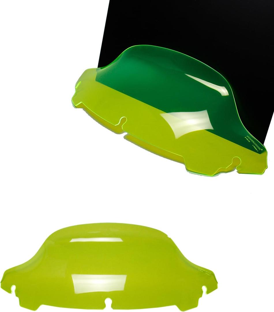 POWER JAMES Green PMMA 7.0" Windshield Windscreen Fits for Harley Touring14-23 Street Glide Special St, Electra Glide, CVO Limited, Ultra Limited (PMMA Green)