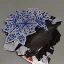 Christmas Garage Door Magnets Decorations, 55pcs Snowman Snowflake Magnetic Christmas Garage Decoration Stickers for Car Refrigerator, Reflective Xmas Holiday Decorations for Mailbox Dishwasher