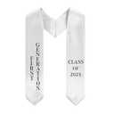 Tueekuti First Generation Graudation Stole Class of 2025 White Graduation Stole for High School & College Graduates - Gift for Graduation's Day