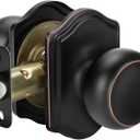 Goldenwarm Oil Rubbed Bronze Closet Door Knobs Interior No Lock, Passage Door Knobs Hallway, Bronze Door Knob Without Lock 1 Pack